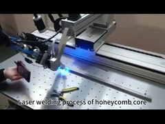 Процесс лазерной сварки ядра соломы