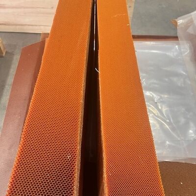 Over 10MPa Flat Compression Strength Aviation Grade Aramid Honeycomb Core For Wings